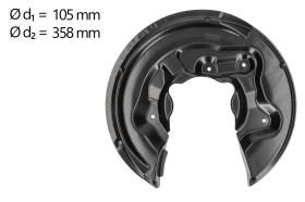 AIC 57849 - CHAPA PROTECTORA CONTRA SALPICADURAS, DISCO DE FRENO