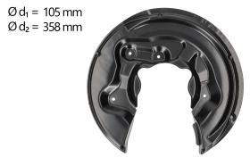 AIC 57850 - CHAPA PROTECTORA CONTRA SALPICADURAS, DISCO DE FRENO