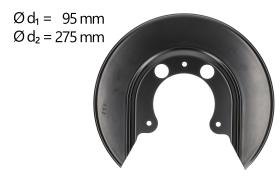 AIC 58102 - CHAPA PROTECTORA CONTRA SALPICADURAS, DISCO DE FRENO
