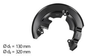 AIC 58103 - CHAPA PROTECTORA CONTRA SALPICADURAS, DISCO DE FRENO