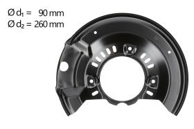 AIC 58105 - CHAPA PROTECTORA CONTRA SALPICADURAS, DISCO DE FRENO