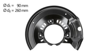 AIC 58106 - CHAPA PROTECTORA CONTRA SALPICADURAS, DISCO DE FRENO