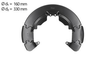 AIC 58107 - CHAPA PROTECTORA CONTRA SALPICADURAS, DISCO DE FRENO
