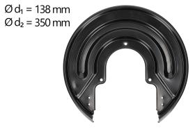 AIC 58189 - CHAPA PROTECTORA CONTRA SALPICADURAS, DISCO DE FRENO