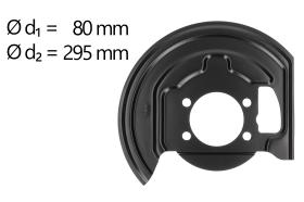 AIC 58192 - CHAPA PROTECTORA CONTRA SALPICADURAS, DISCO DE FRENO