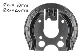 AIC 58259 - CHAPA PROTECTORA CONTRA SALPICADURAS, DISCO DE FRENO