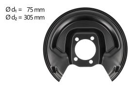 AIC 58262 - CHAPA PROTECTORA CONTRA SALPICADURAS, DISCO DE FRENO