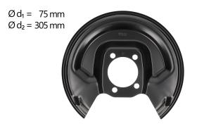 AIC 58263 - CHAPA PROTECTORA CONTRA SALPICADURAS, DISCO DE FRENO