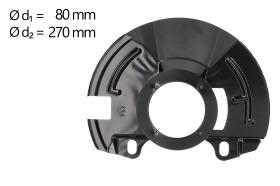 AIC 58265 - CHAPA PROTECTORA CONTRA SALPICADURAS, DISCO DE FRENO