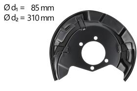 AIC 58268 - CHAPA PROTECTORA CONTRA SALPICADURAS, DISCO DE FRENO