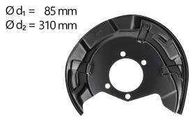 AIC 58269 - CHAPA PROTECTORA CONTRA SALPICADURAS, DISCO DE FRENO