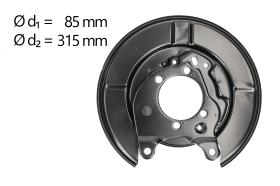 AIC 58270 - CHAPA PROTECTORA CONTRA SALPICADURAS, DISCO DE FRENO
