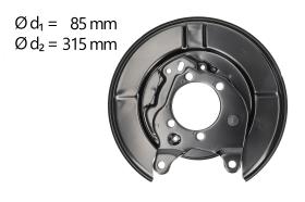 AIC 58271 - CHAPA PROTECTORA CONTRA SALPICADURAS, DISCO DE FRENO