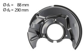 AIC 58272 - CHAPA PROTECTORA CONTRA SALPICADURAS, DISCO DE FRENO
