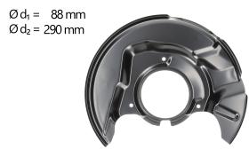 AIC 58273 - CHAPA PROTECTORA CONTRA SALPICADURAS, DISCO DE FRENO