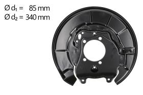AIC 58275 - CHAPA PROTECTORA CONTRA SALPICADURAS, DISCO DE FRENO