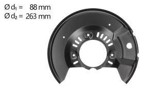 AIC 58277 - CHAPA PROTECTORA CONTRA SALPICADURAS, DISCO DE FRENO