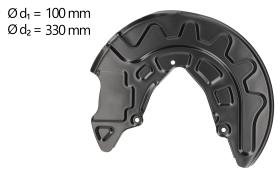 AIC 58777 - CHAPA PROTECTORA CONTRA SALPICADURAS, DISCO DE FRENO