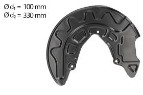 AIC 58779 - CHAPA PROTECTORA CONTRA SALPICADURAS, DISCO DE FRENO