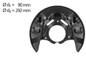 AIC 58790 - CHAPA PROTECTORA CONTRA SALPICADURAS, DISCO DE FRENO