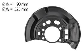 AIC 58809 - CHAPA PROTECTORA CONTRA SALPICADURAS, DISCO DE FRENO