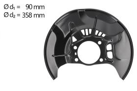 AIC 58811 - CHAPA PROTECTORA CONTRA SALPICADURAS, DISCO DE FRENO