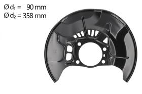 AIC 58812 - CHAPA PROTECTORA CONTRA SALPICADURAS, DISCO DE FRENO