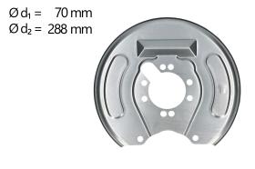AIC 58829 - CHAPA PROTECTORA CONTRA SALPICADURAS, DISCO DE FRENO
