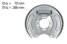AIC 58830 - CHAPA PROTECTORA CONTRA SALPICADURAS, DISCO DE FRENO