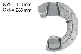 AIC 58831 - CHAPA PROTECTORA CONTRA SALPICADURAS, DISCO DE FRENO