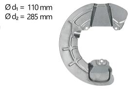 AIC 58832 - CHAPA PROTECTORA CONTRA SALPICADURAS, DISCO DE FRENO