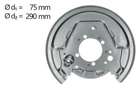AIC 58833 - CHAPA PROTECTORA CONTRA SALPICADURAS, DISCO DE FRENO