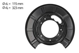 AIC 70790 - CHAPA PROTECTORA CONTRA SALPICADURAS, DISCO DE FRENO
