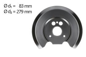 AIC 71345 - CHAPA PROTECTORA CONTRA SALPICADURAS, DISCO DE FRENO