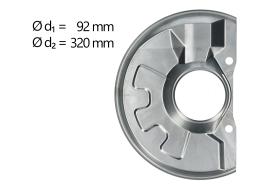 AIC 71355 - CHAPA PROTECTORA CONTRA SALPICADURAS, DISCO DE FRENO