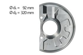 AIC 71356 - CHAPA PROTECTORA CONTRA SALPICADURAS, DISCO DE FRENO