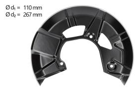 AIC 71358 - CHAPA PROTECTORA CONTRA SALPICADURAS, DISCO DE FRENO