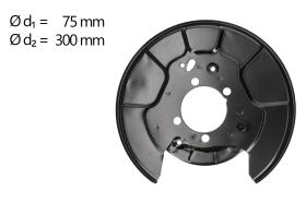 AIC 71376 - CHAPA PROTECTORA CONTRA SALPICADURAS, DISCO DE FRENO