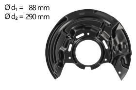 AIC 71379 - CHAPA PROTECTORA CONTRA SALPICADURAS, DISCO DE FRENO