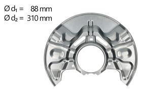 AIC 71380 - CHAPA PROTECTORA CONTRA SALPICADURAS, DISCO DE FRENO