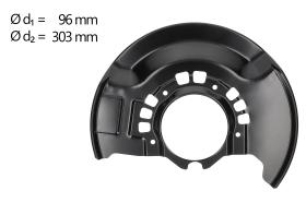 AIC 71383 - CHAPA PROTECTORA CONTRA SALPICADURAS, DISCO DE FRENO