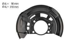 AIC 71384 - CHAPA PROTECTORA CONTRA SALPICADURAS, DISCO DE FRENO