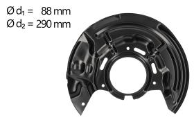 AIC 71386 - CHAPA PROTECTORA CONTRA SALPICADURAS, DISCO DE FRENO