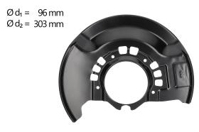 AIC 71390 - CHAPA PROTECTORA CONTRA SALPICADURAS, DISCO DE FRENO