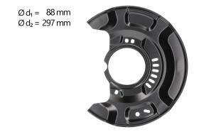 AIC 71392 - CHAPA PROTECTORA CONTRA SALPICADURAS, DISCO DE FRENO