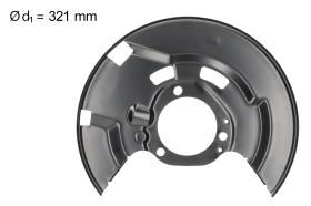 AIC 75597 - CHAPA PROTECTORA CONTRA SALPICADURAS, DISCO DE FRENO
